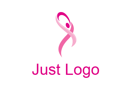 pink cancer ribbon logo