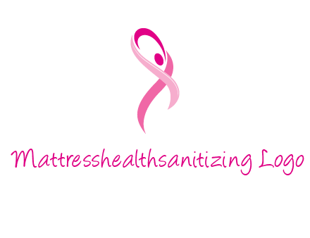 pink cancer ribbon logo