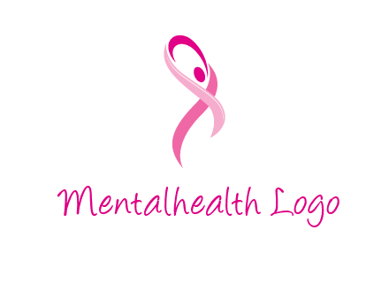 pink cancer ribbon logo