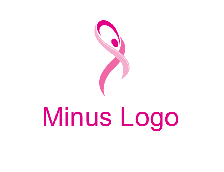 pink cancer ribbon logo