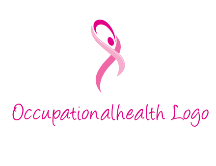 pink cancer ribbon logo