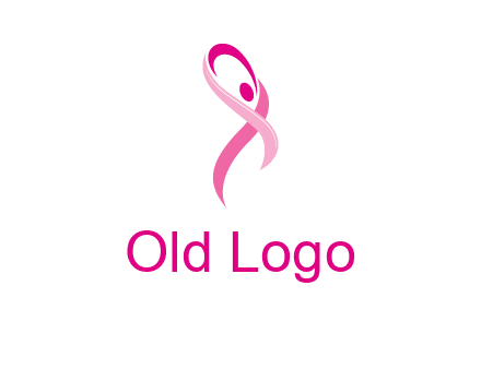 pink cancer ribbon logo