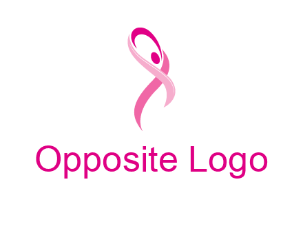 pink cancer ribbon logo