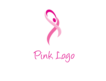 pink cancer ribbon logo