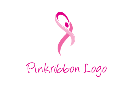 pink cancer ribbon logo