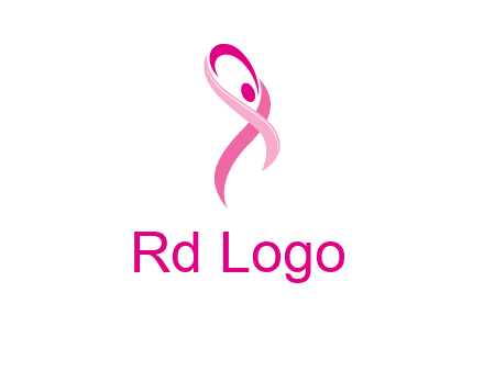pink cancer ribbon logo