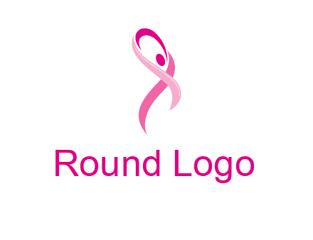 pink cancer ribbon logo