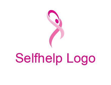 pink cancer ribbon logo