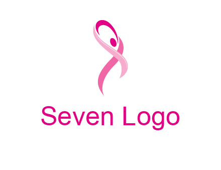 pink cancer ribbon logo