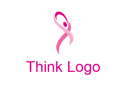 pink cancer ribbon logo