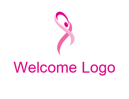 pink cancer ribbon logo