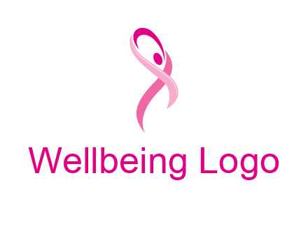 pink cancer ribbon logo