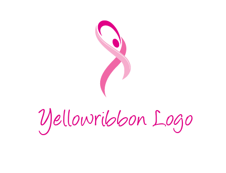 pink cancer ribbon logo