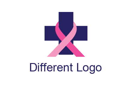 breast cancer ribbon wrapped around cross