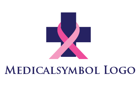 breast cancer ribbon wrapped around cross