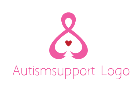 pink breast cancer ribbon forming the outline of a woman