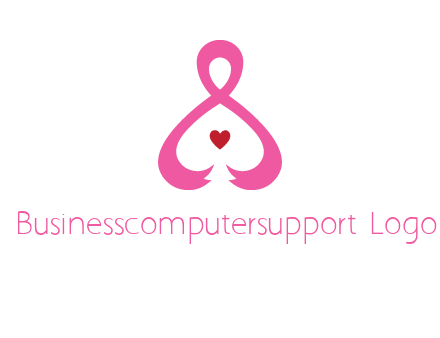 pink breast cancer ribbon forming the outline of a woman