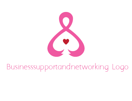 pink breast cancer ribbon forming the outline of a woman