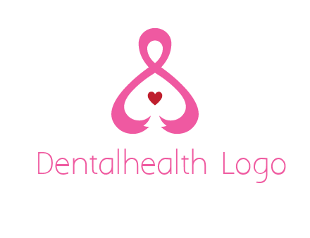 pink breast cancer ribbon forming the outline of a woman