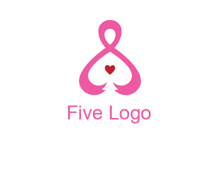 pink breast cancer ribbon forming the outline of a woman
