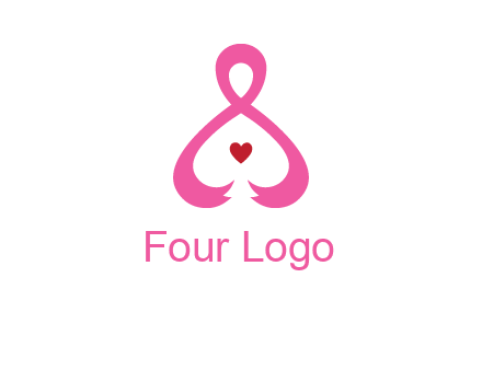 pink breast cancer ribbon forming the outline of a woman