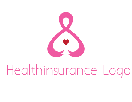 pink breast cancer ribbon forming the outline of a woman