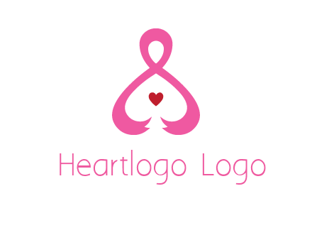 pink breast cancer ribbon forming the outline of a woman