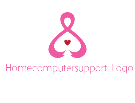 pink breast cancer ribbon forming the outline of a woman