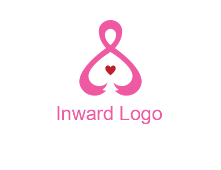 pink breast cancer ribbon forming the outline of a woman