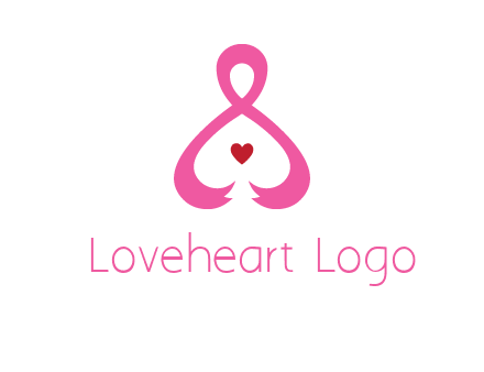 pink breast cancer ribbon forming the outline of a woman