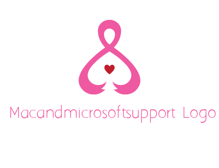 pink breast cancer ribbon forming the outline of a woman