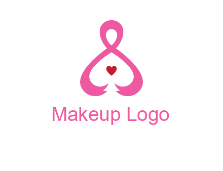 pink breast cancer ribbon forming the outline of a woman