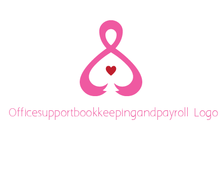 pink breast cancer ribbon forming the outline of a woman