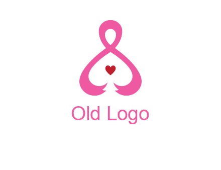 pink breast cancer ribbon forming the outline of a woman