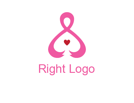pink breast cancer ribbon forming the outline of a woman