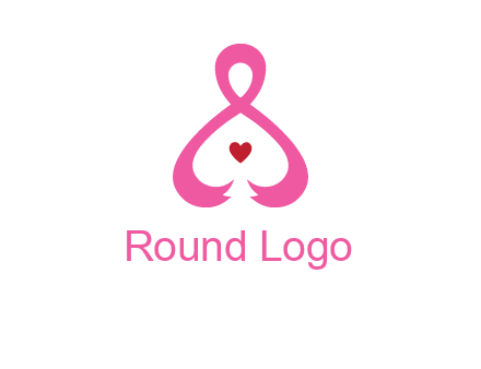 pink breast cancer ribbon forming the outline of a woman