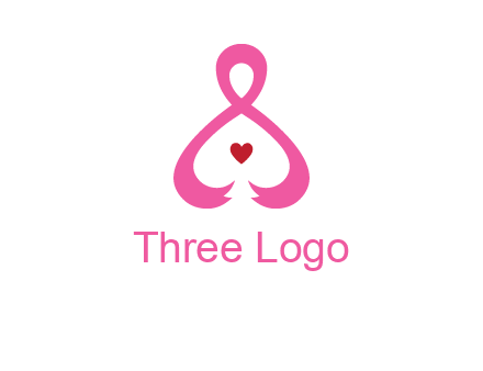 pink breast cancer ribbon forming the outline of a woman