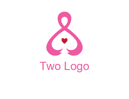pink breast cancer ribbon forming the outline of a woman