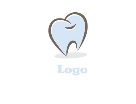dental logo with a tooth symbol