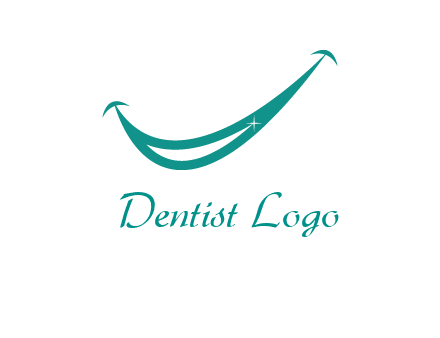crescent forming a smile for a dental logo