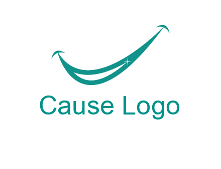 crescent forming a smile for a dental logo