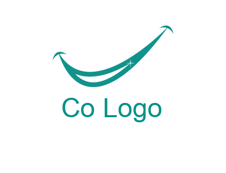 crescent forming a smile for a dental logo