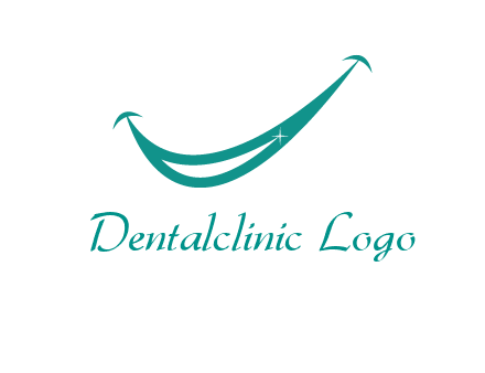 crescent forming a smile for a dental logo