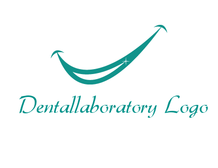 crescent forming a smile for a dental logo