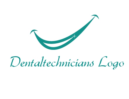 crescent forming a smile for a dental logo