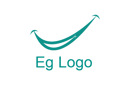 crescent forming a smile for a dental logo