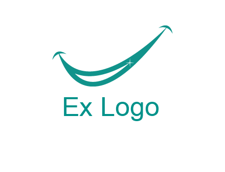 crescent forming a smile for a dental logo