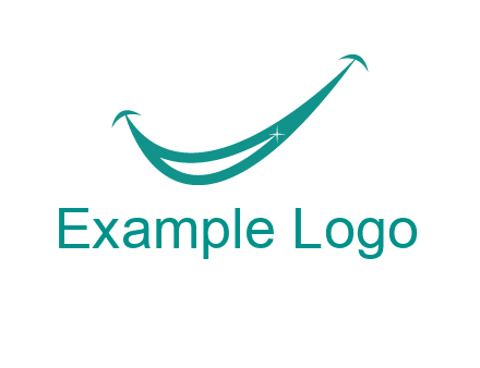 crescent forming a smile for a dental logo