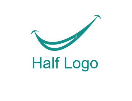 crescent forming a smile for a dental logo