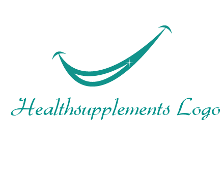 crescent forming a smile for a dental logo